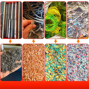 Última Máquina De Granulador De Cabo Máquina De Reciclagem De Fio De Cobre Granulador De Cobre Máquina De Separação De Fio De Cobre - Product Image 3