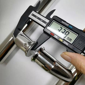 Tay Nắm Cửa Kính Bằng Gỗ Kiểu H Cổ Điển Bằng Thép Không Gỉ 304 Tay Nắm Cửa Kính Bằng Thép Không Gỉ Với Carbon Hoàn Thiện - Product Image 5