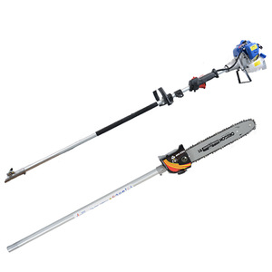 Gergaji rantai bensin jangkauan panjang <span class=keywords><strong>2</strong></span>,8M, 25,6cc 1,0KW untuk pemangkasan cabang/pohon tinggi, pengapian CDI, 650ml, Gergaji rantai profesional untuk berkebun - Product Image 1