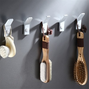 Iron White <b>Coat</b> <b>Hook</b> Wall Mount <b>Single</b> <b>Hook</b> for Living Room Kitchen Bedroom Modern Flexible Design Reusable - Product Image 3