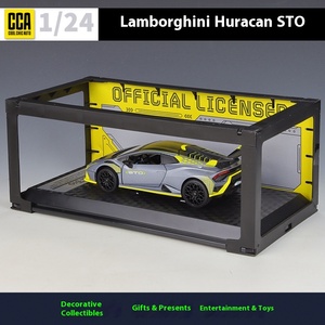 CCA 1:24 Modèle réduit de voiture en alliage lambor-ghini Huracan STO Modèle de voiture en alliage Modèle de simulation Collection Décoration Portes Ouvertes Jouet - Product Image 3