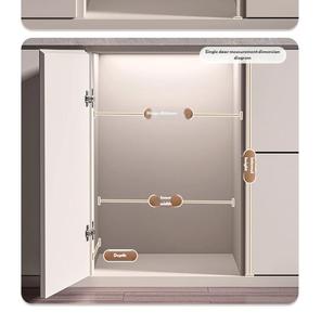 Cesta Extraíble para Almacenamiento de Cocina, Organizador de Especias y Aperitivos de Doble Capa con Apertura Completa y Amortiguación para Gabinete de Esquina Little Monster - Product Image 6