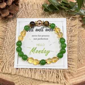 Natural Stone <b>Bracelet</b> Colorful Glass Beaded <b>Healing</b> Jewelry Reliable Logistics Partner for Wholesalers Standardized Barcoding - Product Image 2
