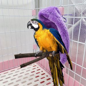 Manta de Felpa para Loros, Mantas Cálidas de Peluche, Nidos para Jaulas, Camas para Pájaros, Gorros Cálidos de Peluche para Periquitos - Product Image 2