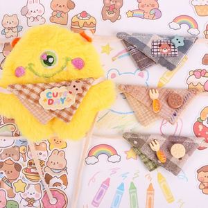 Wholesale Durable Fashion Mini <b>Doll</b> Bib DIY Craft Supplies Embroidery Digital Printing Promotional Use Household <b>Cloth</b> Saliva - Product Image 1
