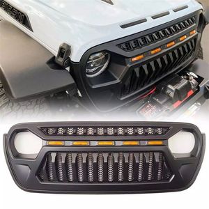 Parrilla Delantera DOS para Auto, Rejilla ABS 4x4, Accesorios para Jeep Wrangler JL Gladiator JT, Sahara <span class=keywords><strong>Rubicon</strong></span> <span class=keywords><strong>2018</strong></span>+ - Product Image 1