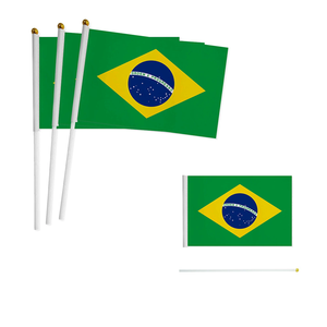 Hannuo 2026 Popolare Set di Bandiere Brasiliane per Tifosi di Calcio, Portachiavi, Occhiali da Sole, Cappello da Festa, Bandierina per Promozione - Product Image 2