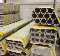 Tubes en alliage d'aluminium extrudé 6063 6061 6082, service de découpe sur mesure, surface anodisée pour l'industrie électrique