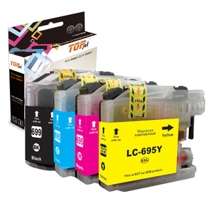 Cartuccia d'inchiostro compatibile Topjet LC695 LC699 LC695XL LC699XL per <span class=keywords><strong>stampanti</strong></span> <span class=keywords><strong>Brother</strong></span> MFC-J2720 MFC-J2320 - Product Image 1