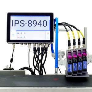 Imprimante à jet d'encre thermique industrielle IPS-8940 <span class=keywords><strong>en</strong></span> <span class=keywords><strong>ligne</strong></span> à quatre têtes 100 mm TIJ 25,4 mm 1 pouce pour la fabrication industrielle, la date d'expiration, le codage des boîtes - Product Image 1
