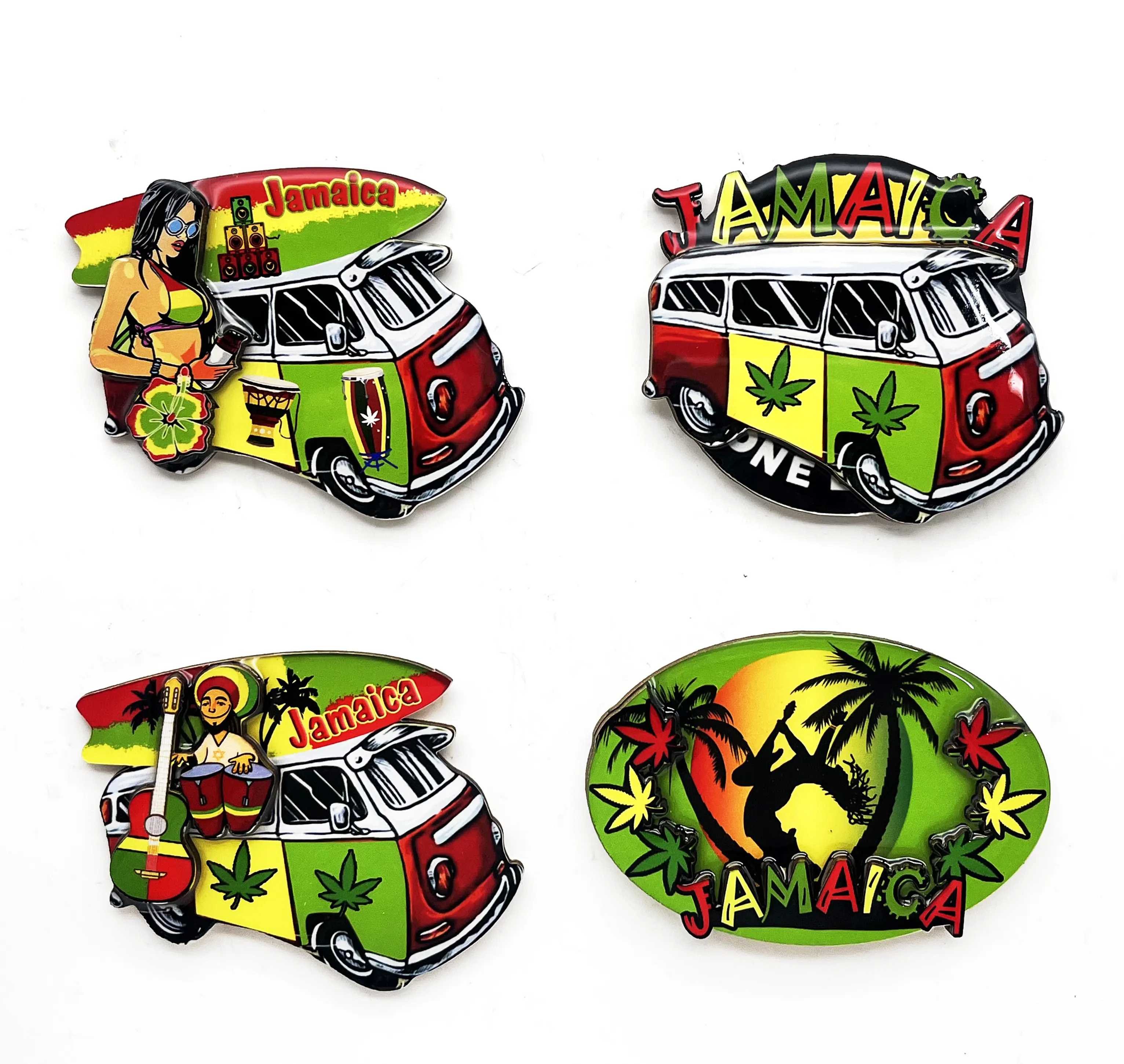 Groothandel Custom Verschillende Country Souvenirs Jamaica Koelkast Magneet