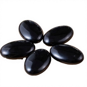 Piedra de Obsidiana Negra Natural de Alta Calidad, Pulida, para Decoración del Hogar, Regalo de Año Nuevo - Product Image 2