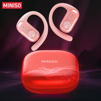 Écouteurs sportifs sans fil MINISO MS185 - Glowing Sand HiFi BT5.4 avec réduction de bruit ENC, écouteurs OWS résistants à l'eau IPX5