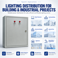 Boîtier de distribution d'éclairage avec protection SPD et MCB pour les systèmes électriques des usines et des entrepôts