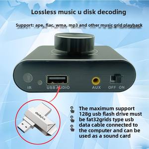 เครื่องขยายเสียงบลูทูธสองช่องขนาดเล็กรีโมทคอนโทรล USB ขนาดเล็ก - Product Image 3