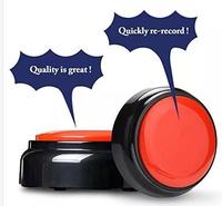 Bouton sonore programmable OEM ODM 2026, bouton personnalisé pour cadeaux d'enseignants en classe, bouton lumineux facilement enregistrable