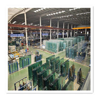 Panneau de verre pour mur-rideau de bâtiment, trempé et renforcé ESG, épaisseur 8mm 10mm 12mm 15mm 19mm, grande taille