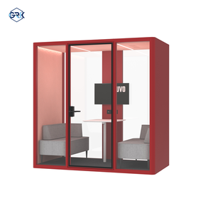 Phòng họp mô-đun hiện đại Graki L Model làm bằng hợp kim nhôm, tích hợp ghế sofa giường, ngăn chứa đồ, dành cho 2 người, giảm tiếng ồn, chất lượng tuyệt vời. - Product Image 5