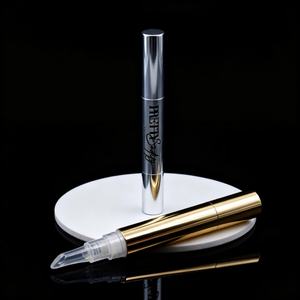 Stylo applicateur de luxe 3ml 5ml argent/or pour ongles, avec pinceau, vide, pour huile à cuticules, avec boîte, tube de nettoyage dentaire avec applicateurs - Product Image 6