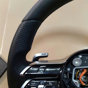 Volant en cuir et fibre de carbone personnalisé avec LED, vente en gros pour Benz W204 W205 W211 W212 W222 AMG GT <span class=keywords><strong>C63</strong></span> E S Class <span class=keywords><strong>G</strong></span> G65 - Product Image 5