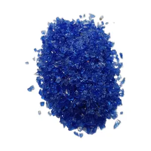 2024 Produtos quentes Cobalt Azul Terraço de vidro Areia Sucata de areia Decoração Terraço Chips