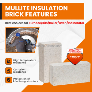Mattoni refrattari <span class=keywords><strong>isolanti</strong></span> <span class=keywords><strong>termici</strong></span> Jm23/26/28/30, mattoni refrattari leggeri in mullite isolati per forni - Product Image 2