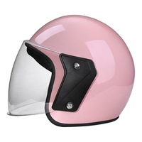 Casque de moto bon marché en matériau ABS avec des lentilles longues simples colorées
