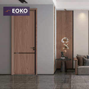 Puerta de Madera EOKO sin Pintura para Dormitorio de Apartamento, Puerta de Madera Insonorizada para Habitación, Puerta de <span class=keywords><strong>Escape</strong></span> para Proyectos de Hoteles y Casas - Product Image 1
