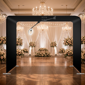 Support supérieur réglable en hauteur pour cabine photo <span class=keywords><strong>360</strong></span> avec anneau lumineux à intensité variable pour événements, mariages et locations - Product Image 1