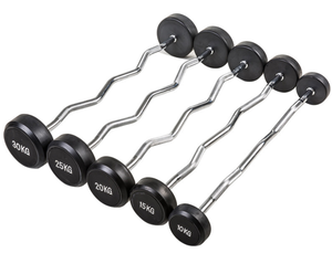 <span class=keywords><strong>BFT</strong></span> GuangZhou Prix usine promotionnel Barre de musculation personnalisée à courbure fixe et droite en caoutchouc et acier, Accessoires de gym - Product Image 1