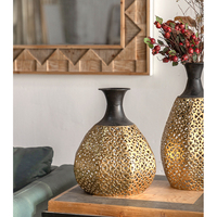 Vase nordique en métal doré, vente en gros, cadeau Unique, Vase en fer pour la décoration de la maison, Offre Spéciale