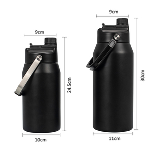 Haute qualité 40oz voyage 304 acier inoxydable isolé sous vide flacon à vide Sport bouteille d'eau flacon avec 2 couvercles bouteille pour l'eau - Product Image 4