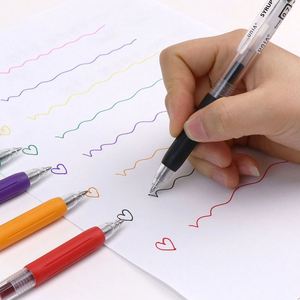 Stylos à encre gel bleus et rouges à base d'eau pour étudiants, avec logo, largeur d'écriture 0,5 mm, papeterie de luxe, fournitures de bureau, vente en gros - Product Image 4