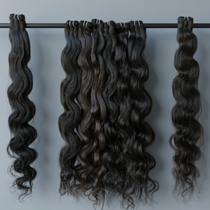 100% Loose Wave Raw Indian Temple Virgin Hair <b>Extensions</b> <b>Cheap</b> Natural Bundles Bodywave Unprocessed Human Hair Wholesale India - Product Image 1