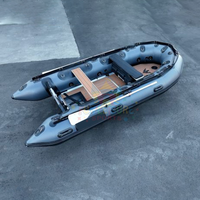 Bote Inflable de Pesca para 6 Personas, Yate Resistente, Barca Gonfiabile, Bote Inflable con Motor, Piso de Alfombra Inflable para Pesca al Aire Libre