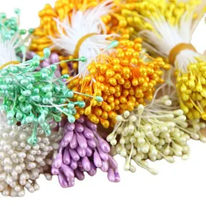 Estambre de flores artificiales artesanales de varios colores DIY para decoraciones