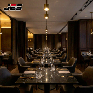 Juego <span class=keywords><strong>de</strong></span> Mesa y Sillas <span class=keywords><strong>de</strong></span> Comedor <span class=keywords><strong>de</strong></span> Alta Gama J2S para Proyectos Hoteleros Comerciales, con Asientos <span class=keywords><strong>de</strong></span> Cuero Modernos y Cubierta Rectangular <span class=keywords><strong>de</strong></span> Mármol - Product Image 3