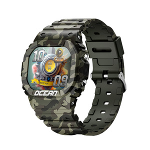Reloj Inteligente Deportivo para Exteriores <span class=keywords><strong>LOKMAT</strong></span> OCEAN 175 con Pantalla Táctil para Llamadas, Linterna, SOS, Brújula, Correa de Silicona, Diseño de Camuflaje - Product Image 5