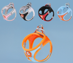 Harnais pour chien en maille respirante, réfléchissant, avec boucle réglable, anti-traction, pour petits chiens, pour la promenade - Product Image 2