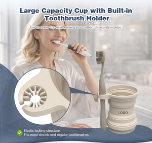 Set da Viaggio Portatile e Pieghevole con Organizer per Articoli da Toeletta, Scatola Portaoggetti, Porta Spazzolino, Custodia Compatta per l'Igiene in Viaggio - Product Image 5