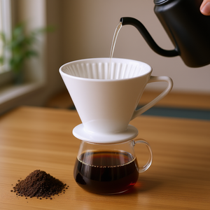 Cilio Ceramic <b>Coffee</b> <b>Filter</b> Size 4 With Spout For Pour Over Brewing - Product Image 3