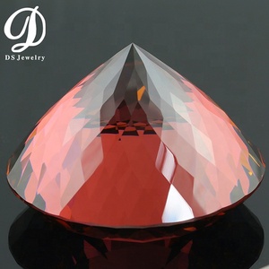 Gema suelta de circonia cúbica colorida, joyería redonda sintética de gran tamaño de 50mm de alta calidad - Product Image 4