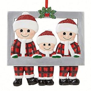 Marco de Fotos de Resina, Colgante con Nombre Personalizado, Decoración Familiar Feliz, 3D, Lindo y Personalizado para Regalo de Árbol de Navidad - Product Image 3