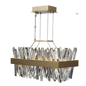 JC ÉCLAIRAGE lustres pendentif <span class=keywords><strong>rectangulaire</strong></span> <span class=keywords><strong>lustre</strong></span> en cristal moderne en laiton personnels pendentif <span class=keywords><strong>suspension</strong></span> - Product Image 2