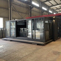 Bar conteneur extensible de luxe 20ft 40ft, Kiosque modulaire préfabriqué, Club de nuit mobile pop-up, Boutique de boissons, Cuisine commerciale extérieure