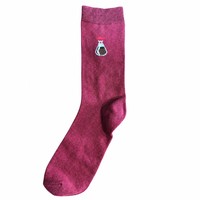 Chaussettes de sport antidérapantes en spandex/nylon pour femmes avec logo personnalisé