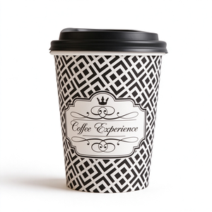 Gobelets en papier jetables personnalisés avec logo, 12 oz et 16 oz, à paroi simple, pour boissons chaudes, gobelets en papier de qualité alimentaire avec couvercles pour usage en <span class=keywords><strong>café</strong></span> et restauration - Product Image 6