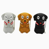 Venta al por mayor de China Perro de dibujos animados Formas USB Flash Disk Memory Stick 2,0 2GB 4GB 8GB 16GB 32GB 64GB 128GB USB Flash Pen Drive
