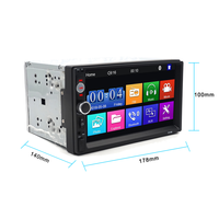 7 pouces universel autoradio Long modèle Audio vue arrière caméra musique écran tactile multimédia MP3 MP5 lecteur stéréo voiture lecteur DVD