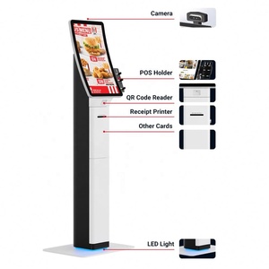 23.6 Inch Payment Kiosk Price Food Ordering Touch Screen Kiosk <b>With</b> <b>Printer</b> - Product Image 4